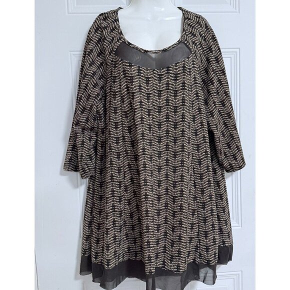 Catherine's Blouse SZ 2X Thick Neckline Accents Fairy Chic - Picture 6 of 6